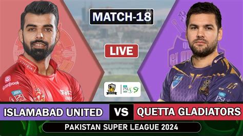 Islamabad Unite vs Quetta Gladiators Scorecard .
